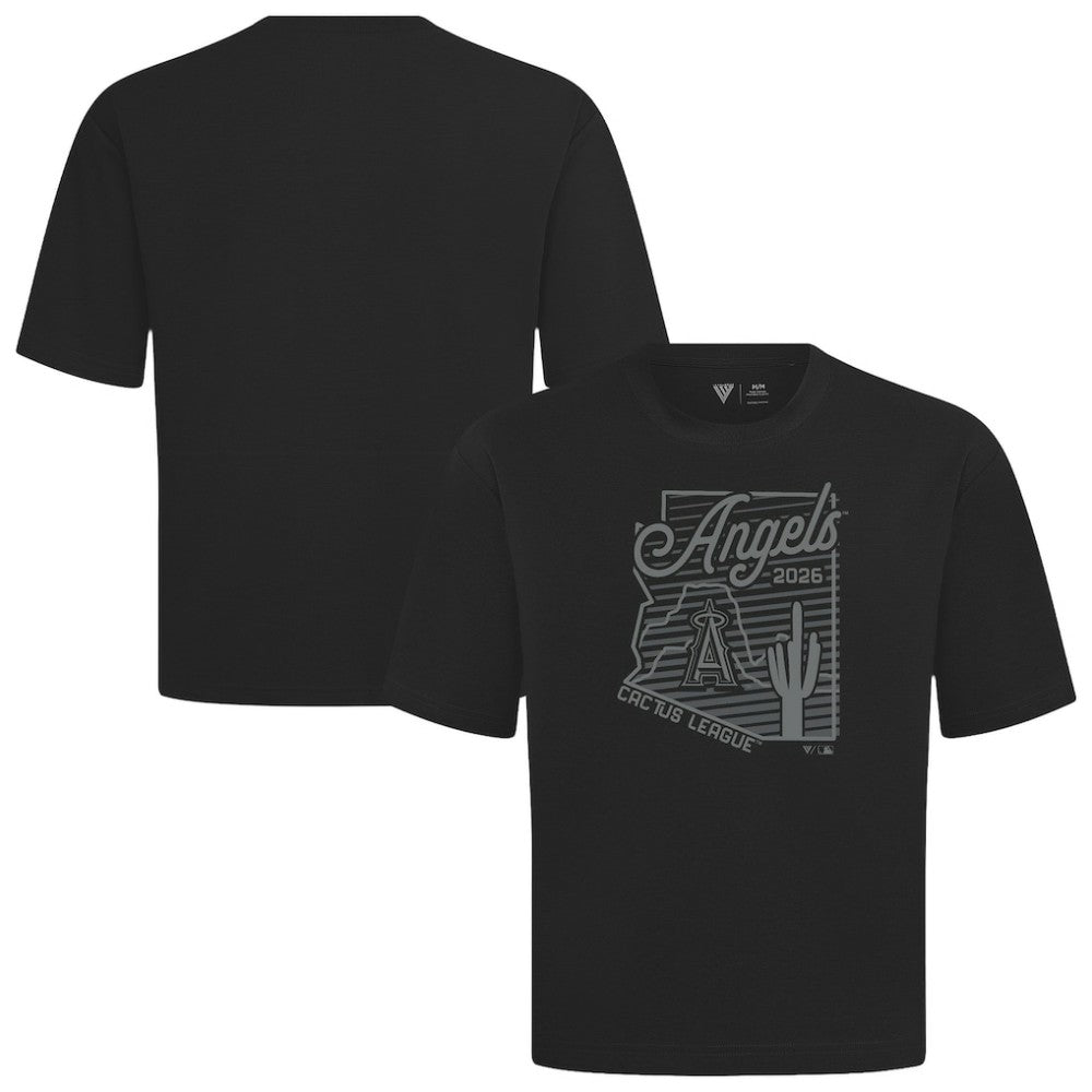 Los Angeles Angels Levelwear Sunrise Luxe Signature Knit T-Shirt Black
