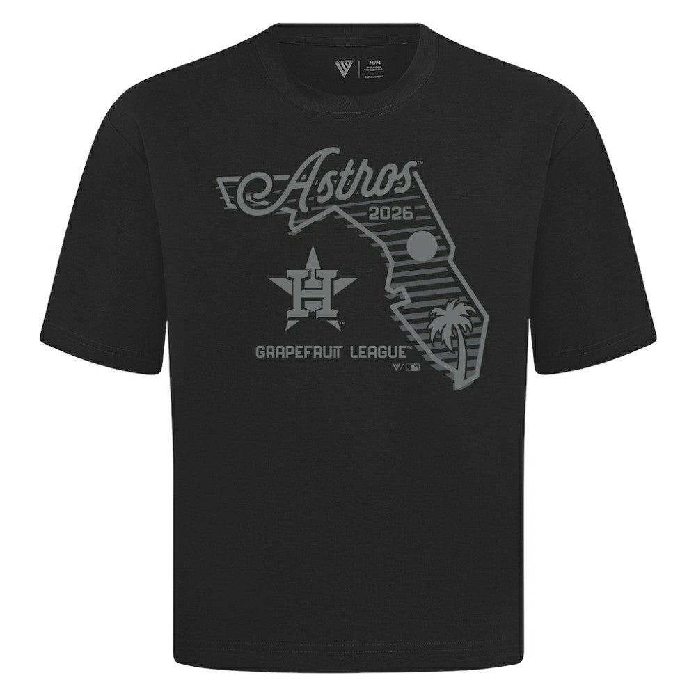 Houston Astros Levelwear Sunrise Luxe Signature Knit T-Shirt Black