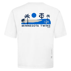 Minnesota Twins Levelwear Panoramic Luxe Signature Knit T-Shirt White