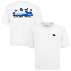 Washington Nationals Levelwear Panoramic Luxe Signature Knit T-Shirt White