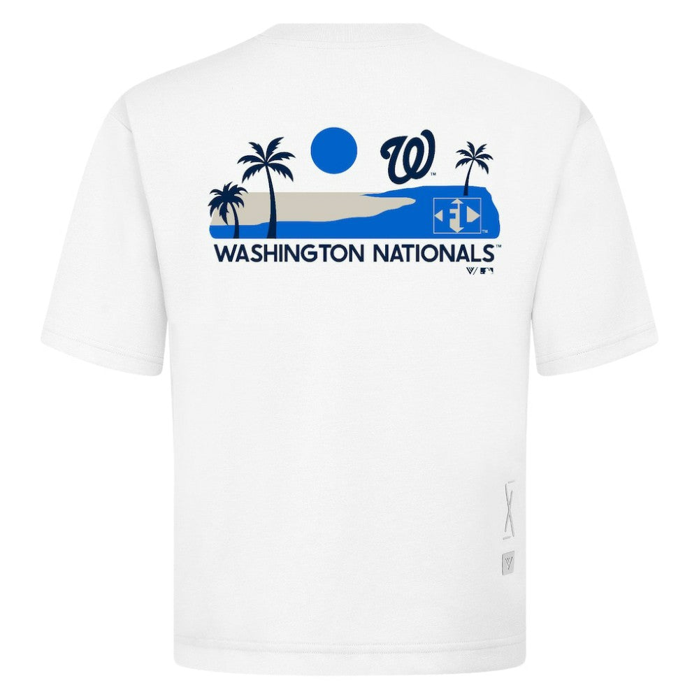 Washington Nationals Levelwear Panoramic Luxe Signature Knit T-Shirt White
