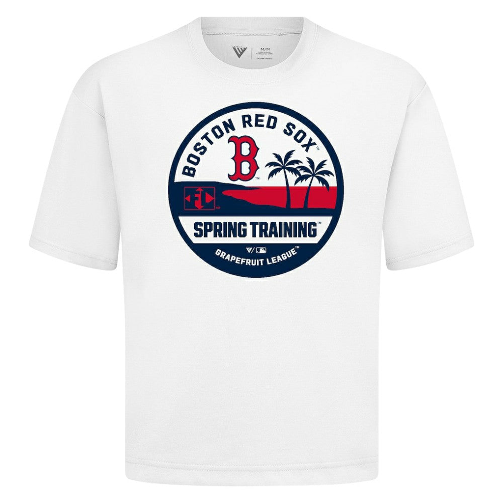 Boston Red Sox Levelwear Spring Training Badge Luxe Signature Knit T-Shirt White