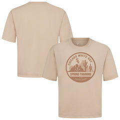 Chicago White Sox Levelwear Spring Training Badge Luxe Signature Knit T-Shirt Khaki