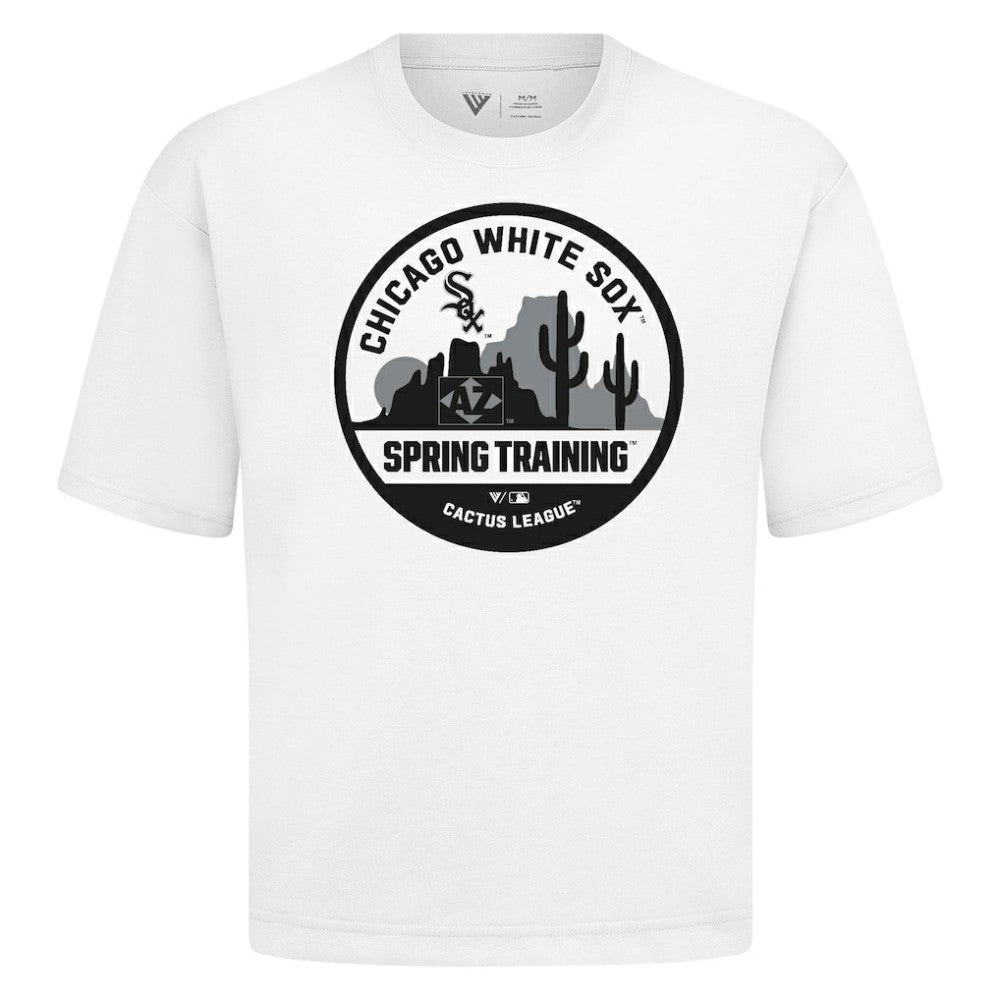 Chicago White Sox Levelwear Spring Training Badge Luxe Signature Knit T-Shirt White