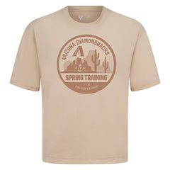 Arizona Diamondbacks Levelwear Spring Training Badge Luxe Signature Knit T-Shirt Khaki