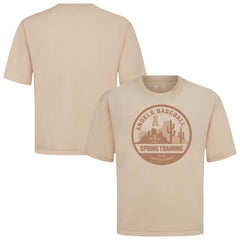 Los Angeles Angels Levelwear Spring Training Badge Luxe Signature Knit T-Shirt Khaki