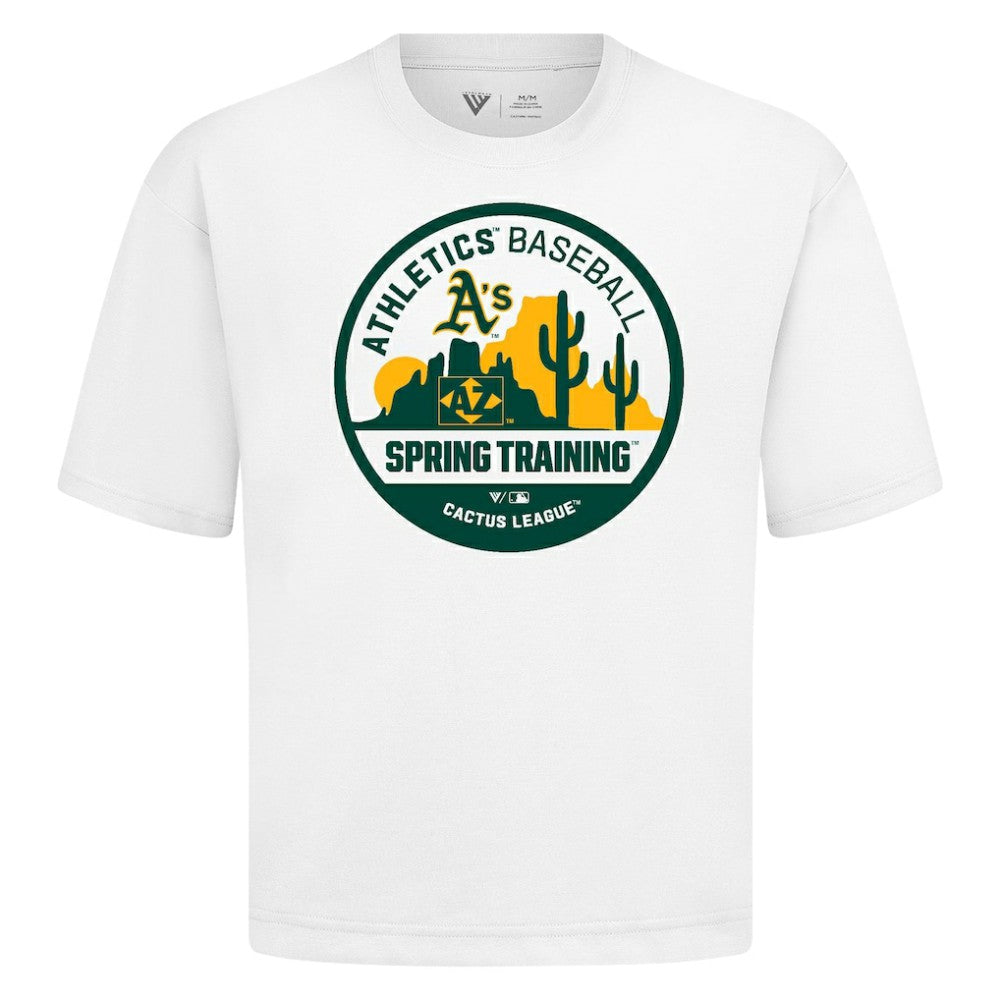 Athletics Levelwear Spring Training Badge Luxe Signature Knit T-Shirt White