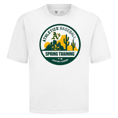 Athletics Levelwear Spring Training Badge Luxe Signature Knit T-Shirt White