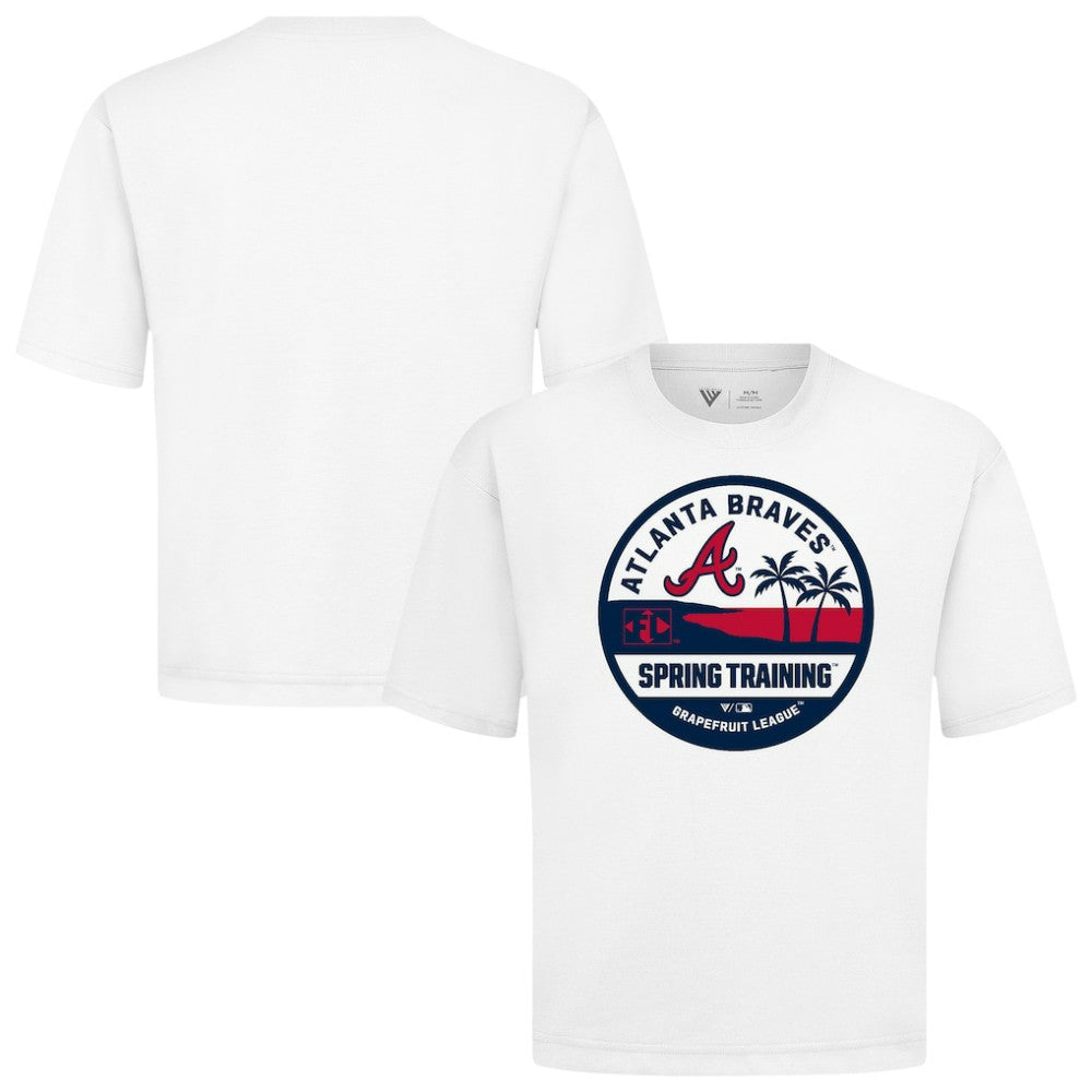 Atlanta Braves Levelwear Spring Training Badge Luxe Signature Knit T-Shirt White