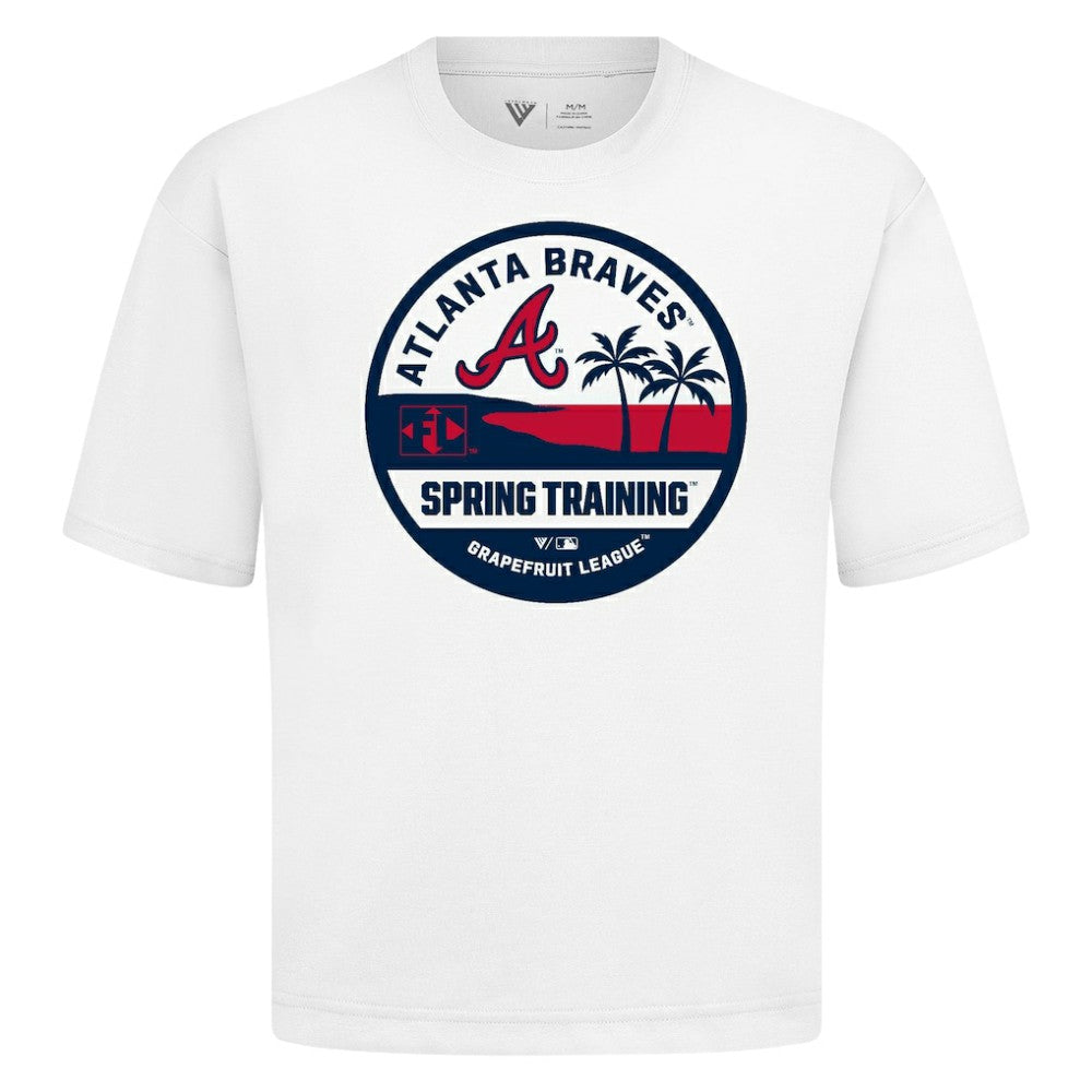 Atlanta Braves Levelwear Spring Training Badge Luxe Signature Knit T-Shirt White
