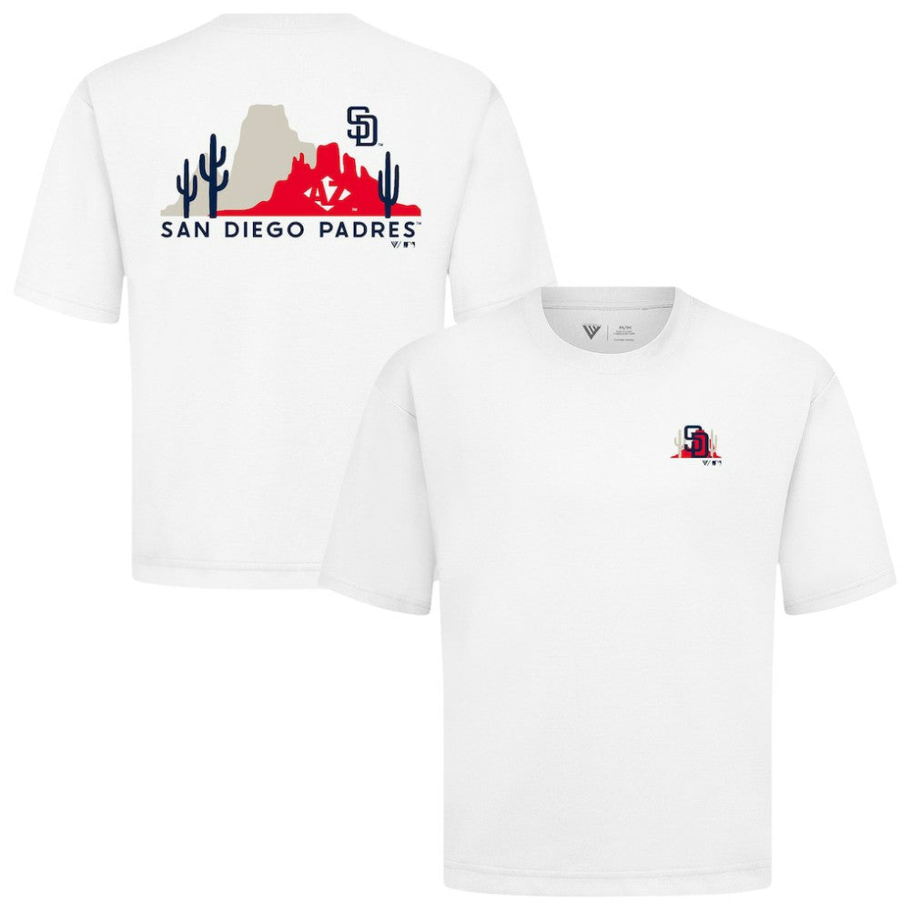 San Diego Padres Levelwear  Luxe Signature Knit T-Shirt White