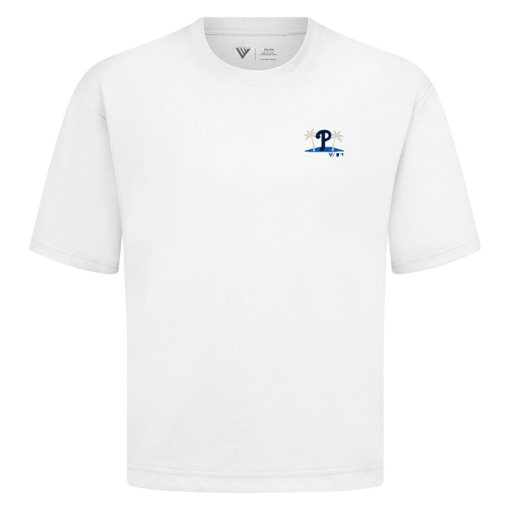 Philadelphia Phillies Levelwear  Luxe Signature Knit T-Shirt White