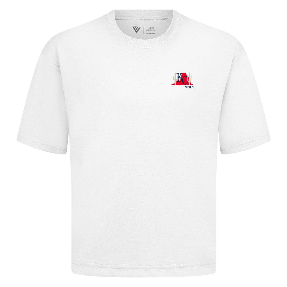 Kansas City Royals Levelwear  Luxe Signature Knit T-Shirt White