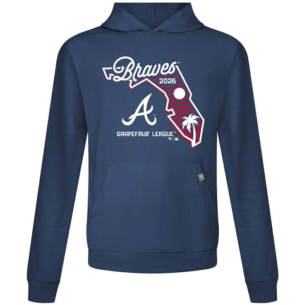 Atlanta Braves Levelwear Sunrise Relay Hoodie Navy