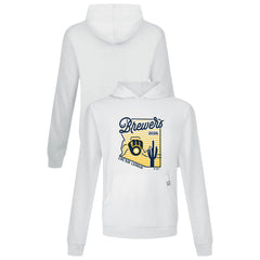 Milwaukee Brewers Levelwear Sunrise Relay Hoodie White