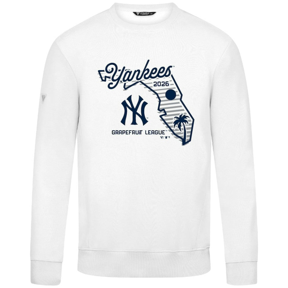 New York Yankees Levelwear Zane Sunrise Sweatshirt White
