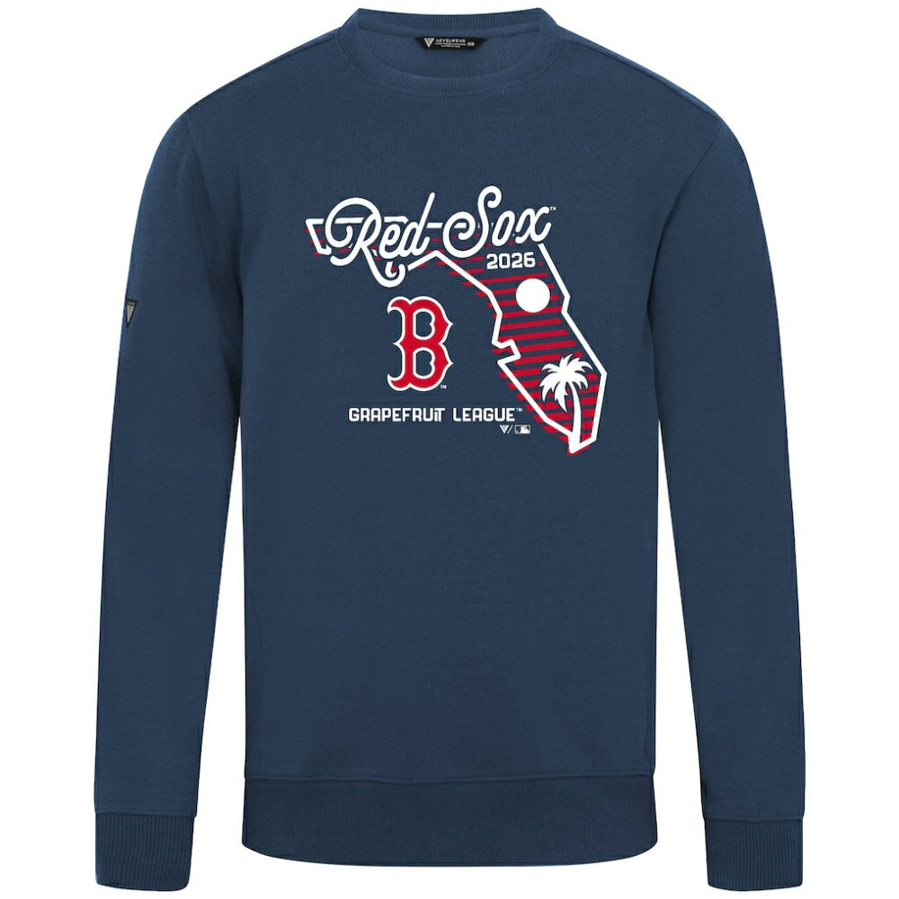 Boston Red Sox Levelwear Zane Sunrise Sweatshirt Navy