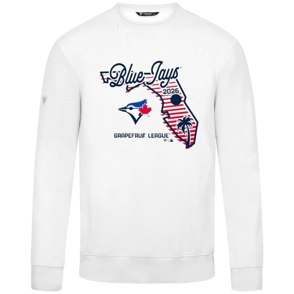 Toronto Blue Jays Levelwear Zane Sunrise Sweatshirt White