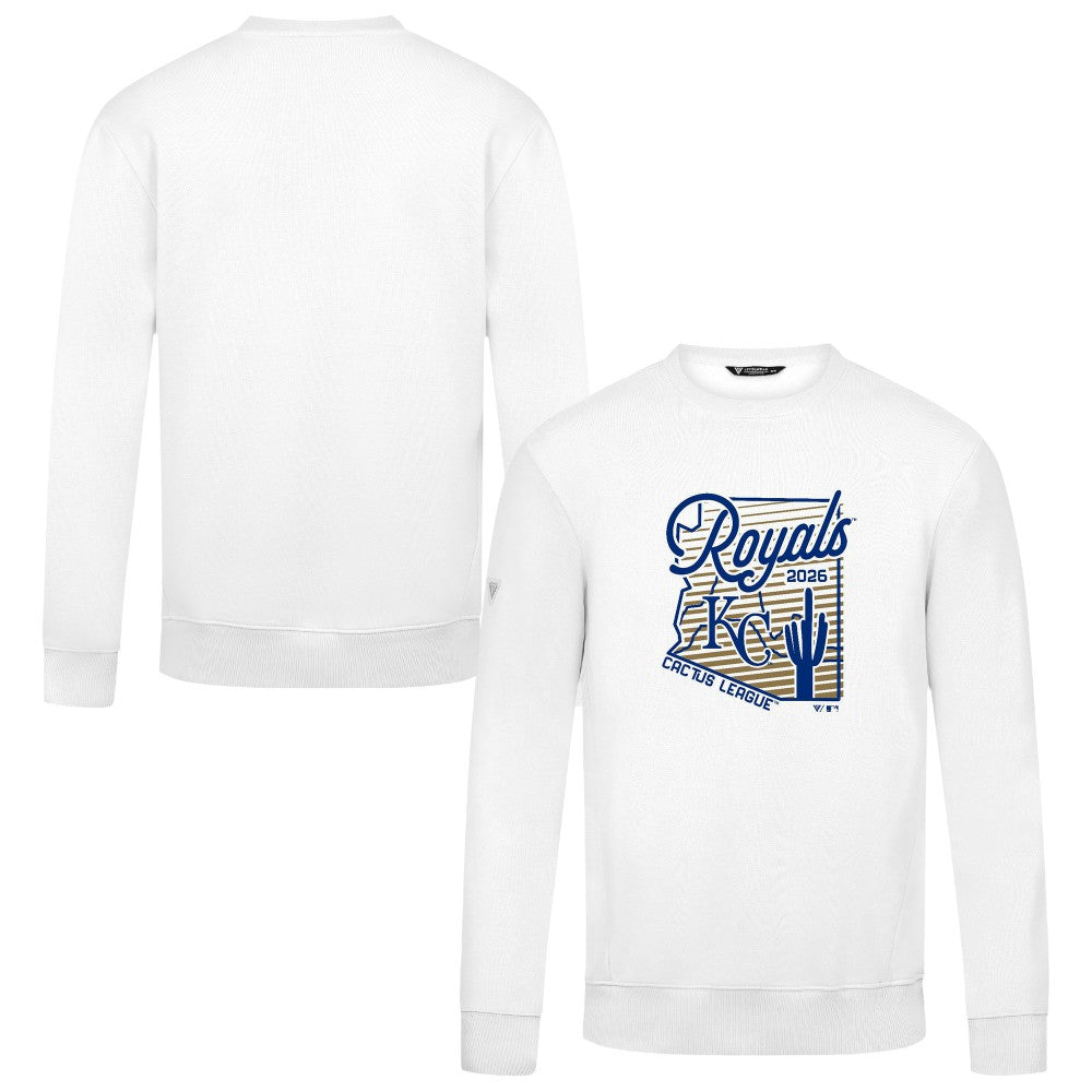 Kansas City Royals Levelwear Zane Sunrise Sweatshirt White