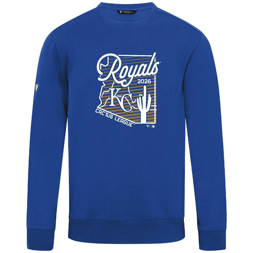 Kansas City Royals Levelwear Zane Sunrise Sweatshirt Royal