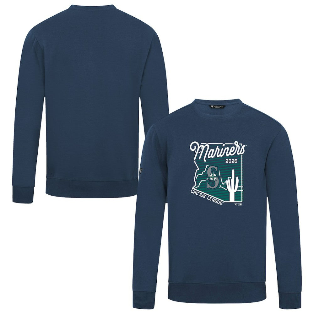 Seattle Mariners Levelwear Zane Sunrise Sweatshirt Navy