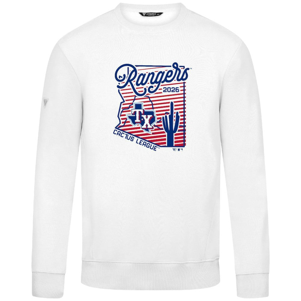 Texas Rangers Levelwear Zane Sunrise Sweatshirt White