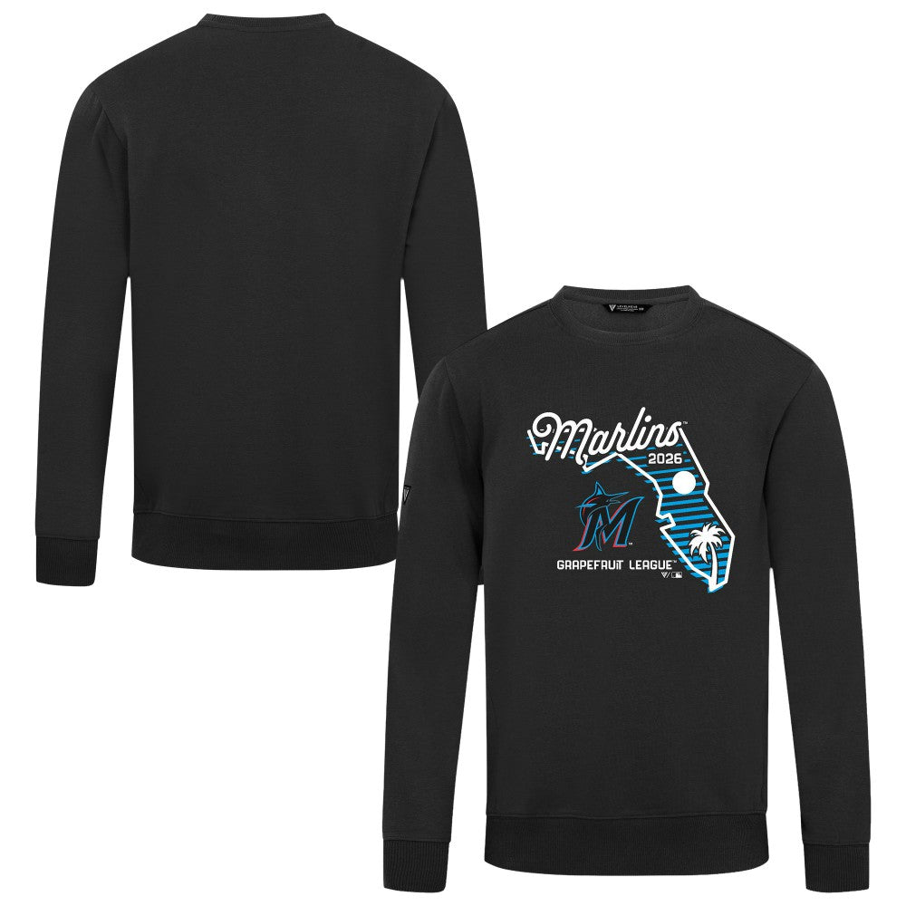Miami Marlins Levelwear Zane Sunrise Sweatshirt Black