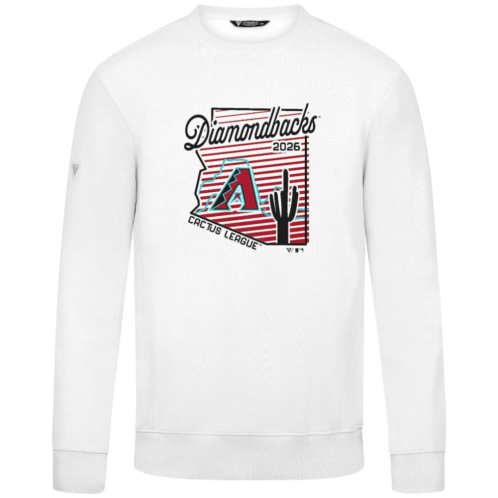 Arizona Diamondbacks Levelwear Zane Sunrise Sweatshirt White