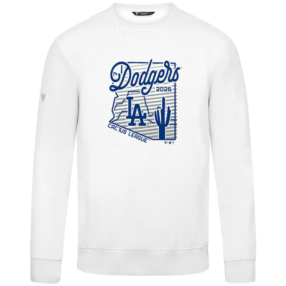 Los Angeles Dodgers Levelwear Zane Sunrise Sweatshirt White