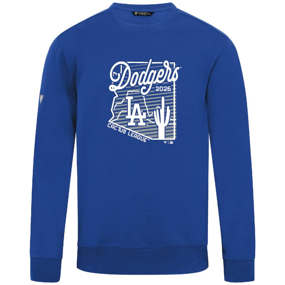 Los Angeles Dodgers Levelwear Zane Sunrise Sweatshirt Royal