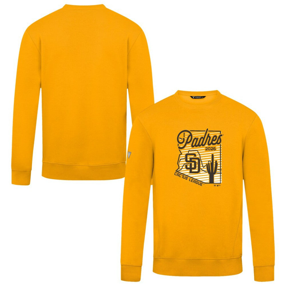 San Diego Padres Levelwear Zane Sunrise Sweatshirt Gold