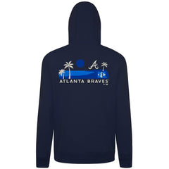 Atlanta Braves Levelwear Panoramic Podium Hoodie Navy