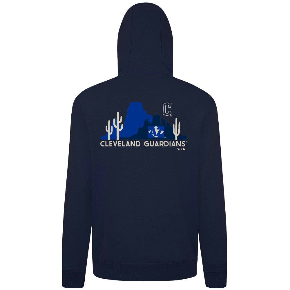 Cleveland Guardians Levelwear Panoramic Podium Hoodie Navy