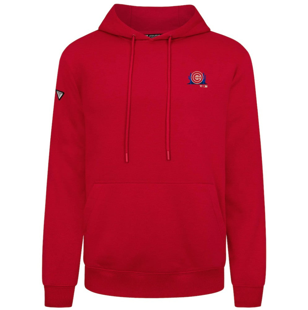 Chicago Cubs Levelwear Panoramic Podium Hoodie Red