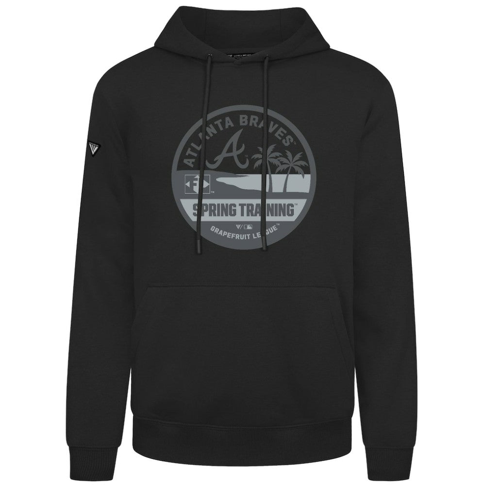 Atlanta Braves Levelwear Spring Badge Podium Hoodie Black