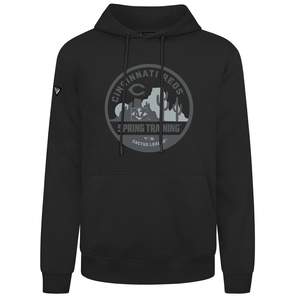 Cincinnati Reds Levelwear Spring Badge Podium Hoodie Black