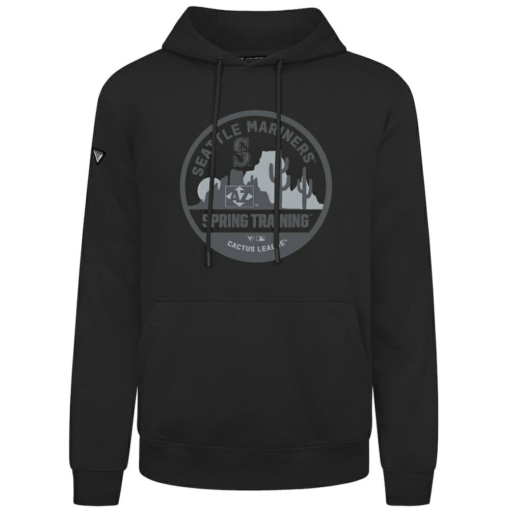 Seattle Mariners Levelwear Spring Badge Podium Hoodie Black