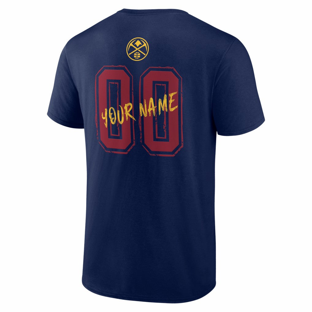 Denver Nuggets Big & Tall Hustle Personalized Name & Number T-Shirt sale - Navy sale