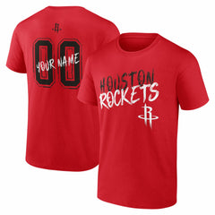 Houston Rockets Big & Tall Hustle Personalized Name & Number T-Shirt - Red on sale