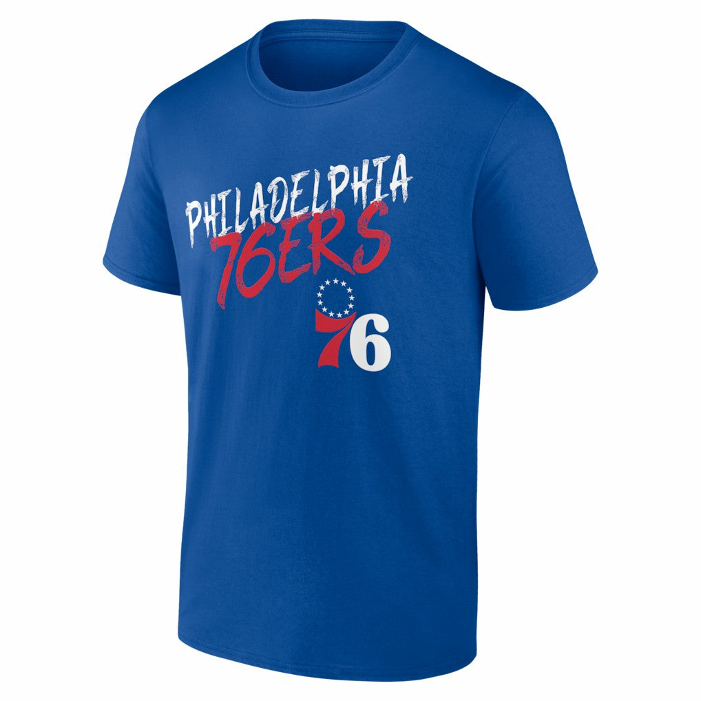 Philadelphia 76ers Big & Tall Hustle Personalized Name & Number T-Shirt - Royal sale