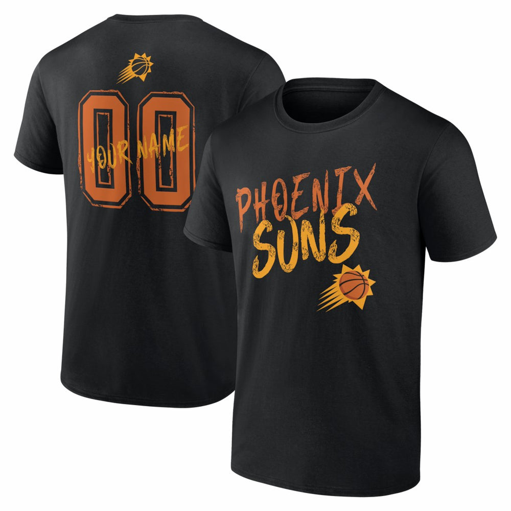 Phoenix Suns Big & Tall Hustle Personalized Name & Number T-Shirt - Black on sale
