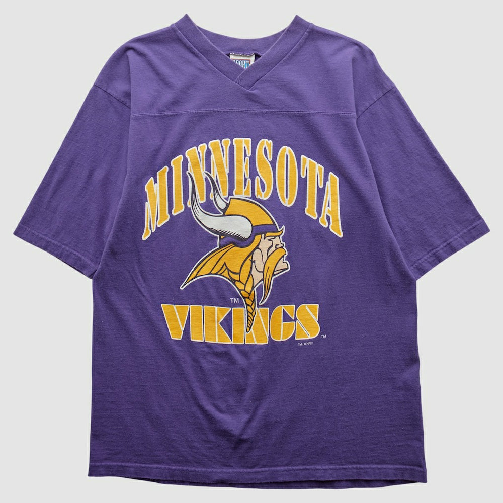 Minnesota Vikings Sport Attack 90s T-shirt - Purple Vintage online