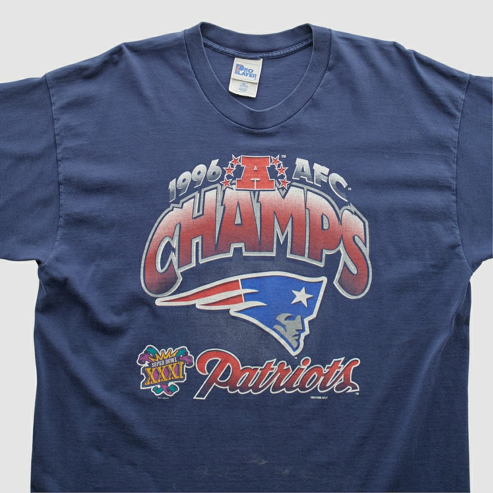New England Patriots Pro Player 1996 T-shirt - Navy Vintage sale