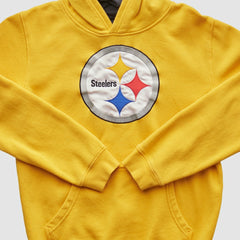 Pittsburgh Steelers NFL 2000s Hooded Pullover Sweatshirt - Yellow Vintage on sale