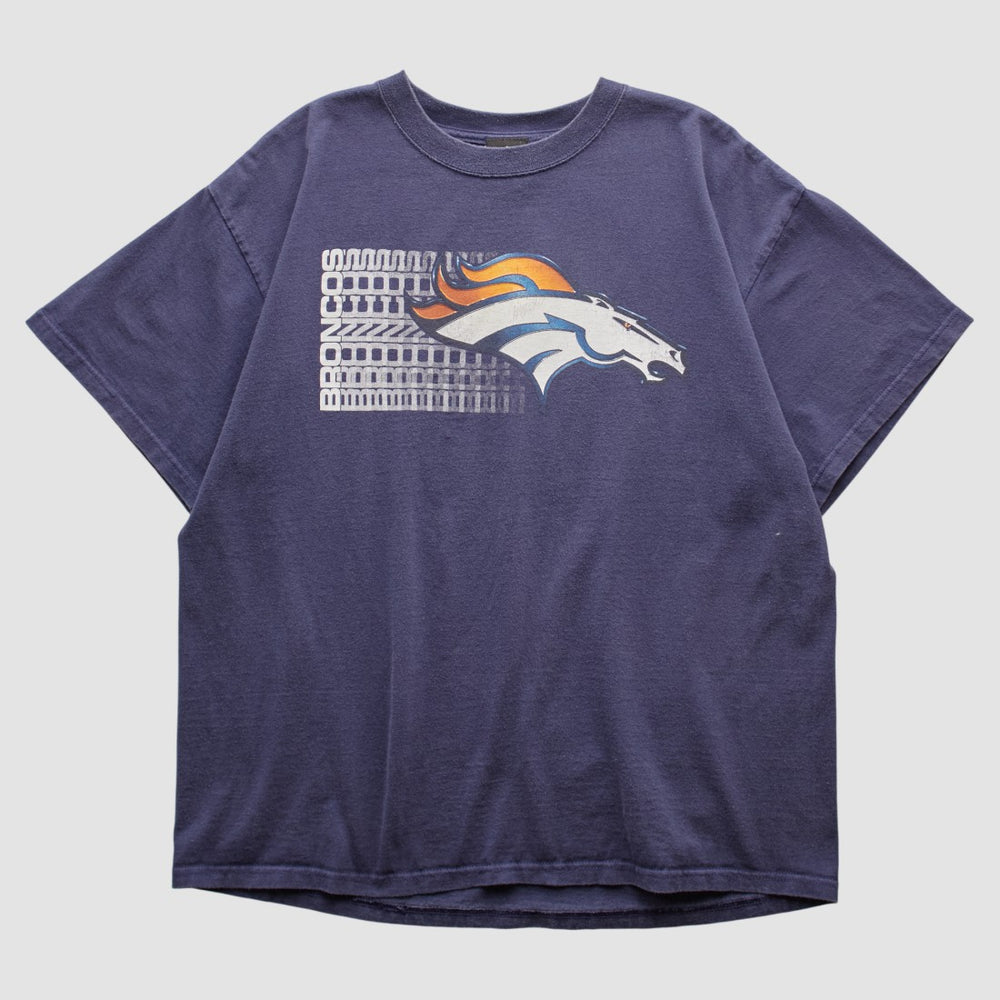 Denver Broncos NFL 2000s T-shirt - Navy Vintage sale