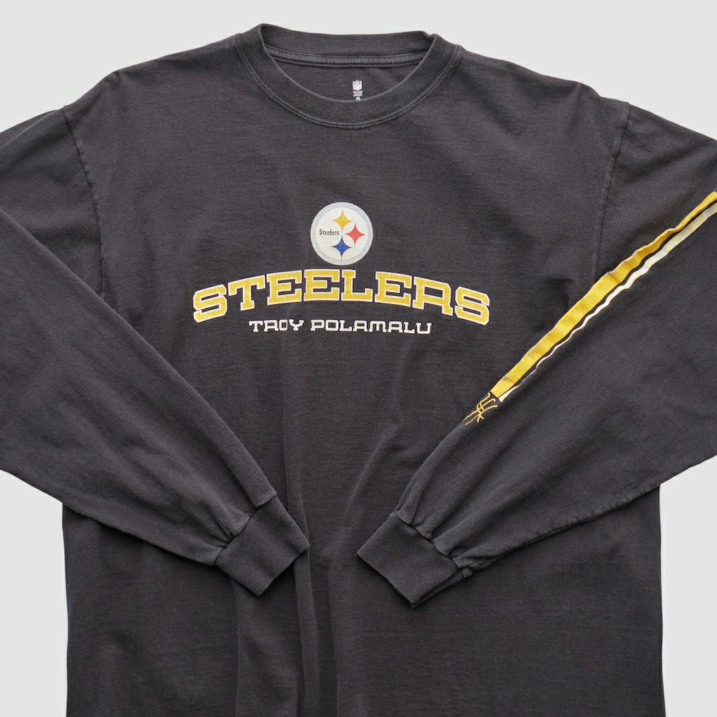 Pittsburgh Steelers NFL 2000s Long Sleeve T-shirt - Black Vintage sale