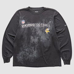 Minnesota Vikings Reebok 2000s Long Sleeve T-shirt - Black Vintage outlet