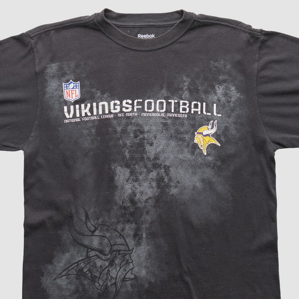 Minnesota Vikings Reebok 2000s Long Sleeve T-shirt - Black Vintage outlet