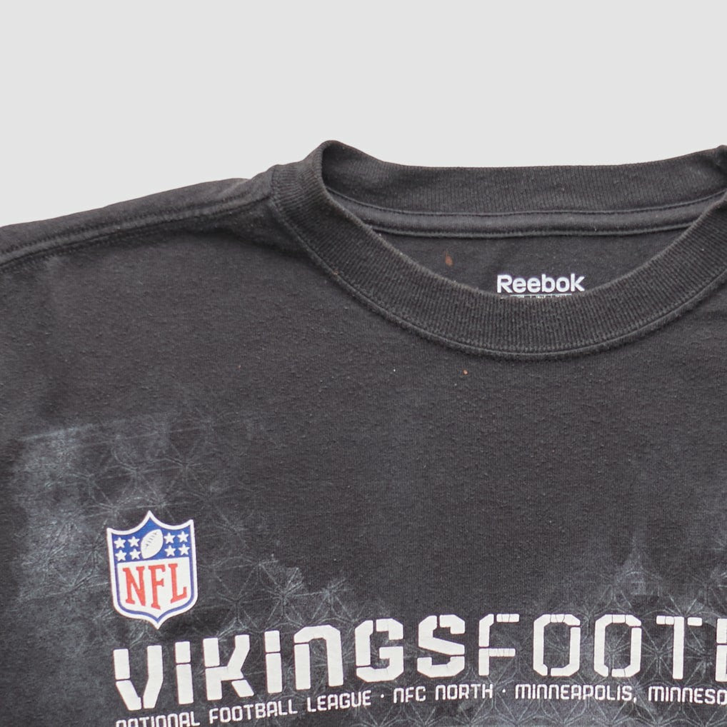 Minnesota Vikings Reebok 2000s Long Sleeve T-shirt - Black Vintage outlet