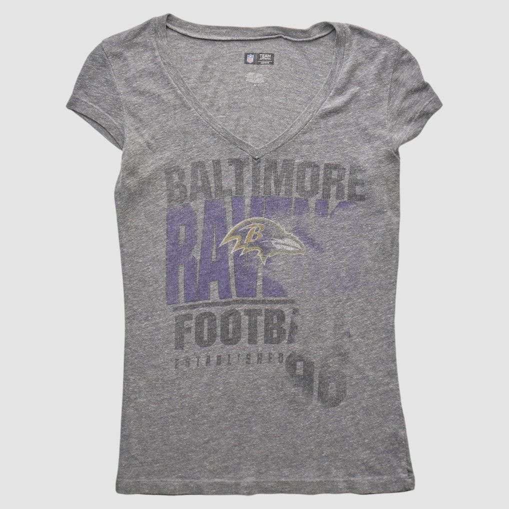 Baltimore Ravens NFL 2010s T-shirt - Heather Gray Vintage sale